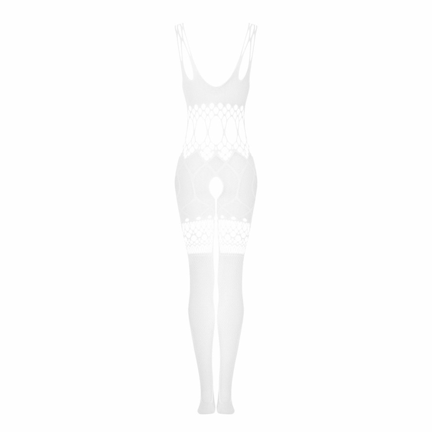 Lingerie Obsessive Lingerie Sexy Cutouts Crotchless Bodystocking Obsessive White · Strumpbyx